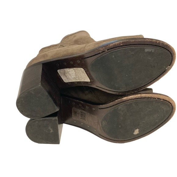 Frye Women's Zippered Ankle Boots‎ Size Brown Leather Size 7M - Picture 9 of 13